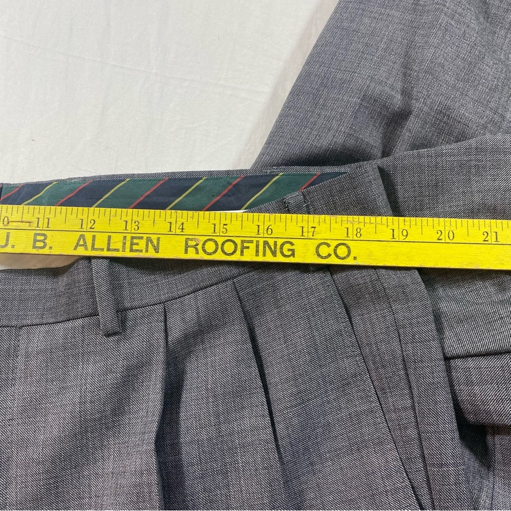 Chaps Suit Men’s Wool Charcoal Slacks blazer Jacket - Picture 8 of 16